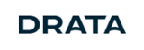Drata logo in white rounded box