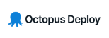 Octopus Deploy lgo in white pill shape box