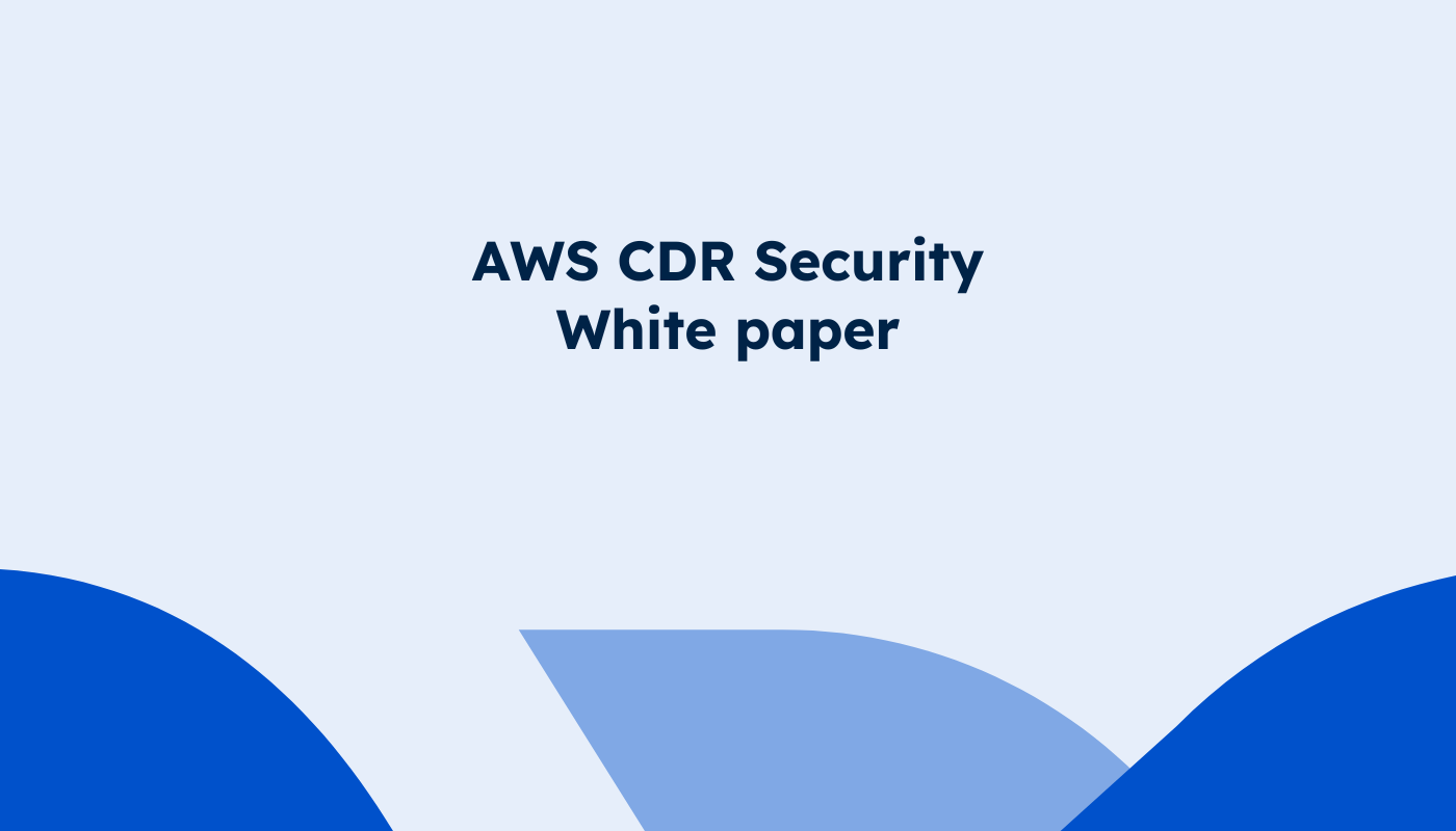 AWS Security  CDR White paper