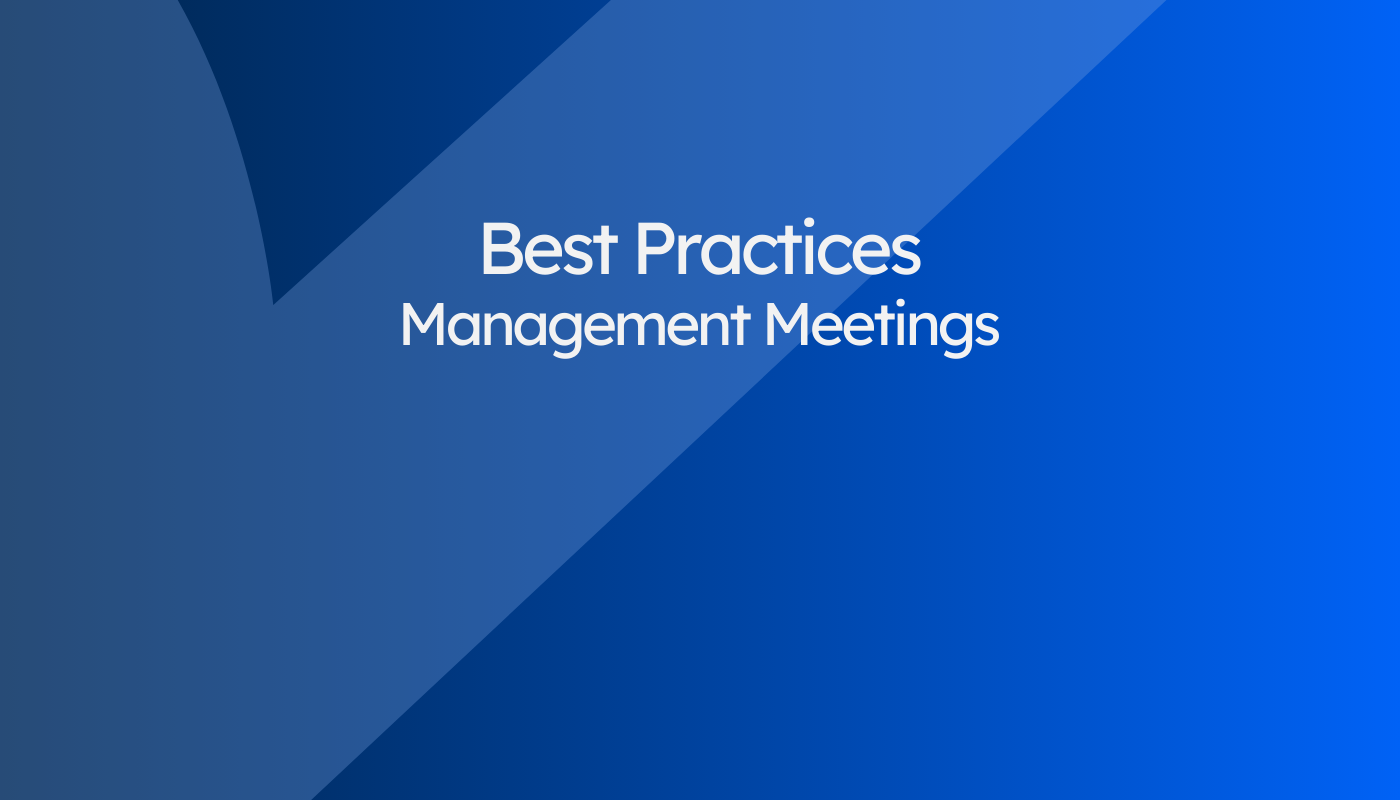 Best practices - Management meetings